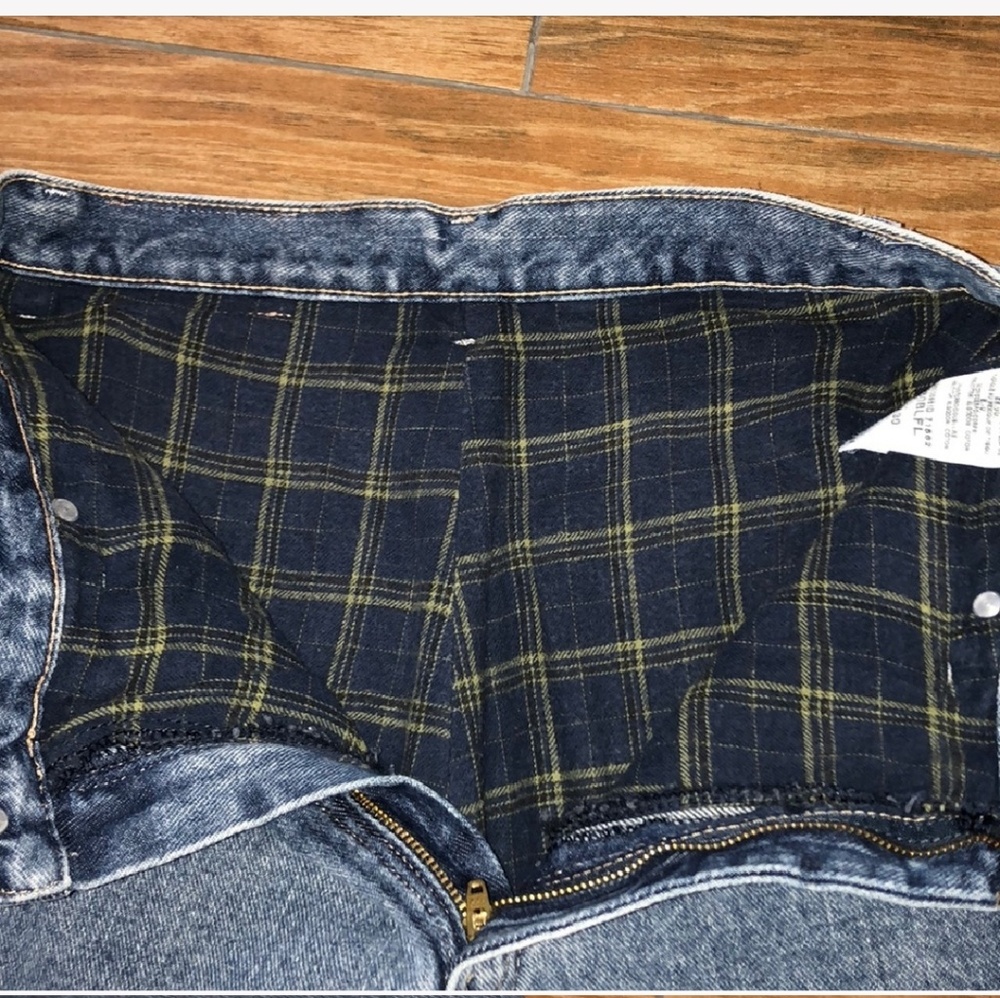 Vintage wrangler flannel lined jeans!